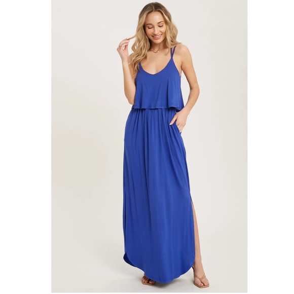 🆕 Blue Maxi Dress - Picture 3 of 6